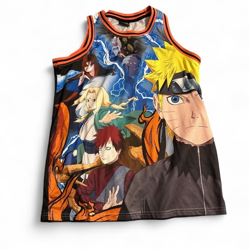 Naruto Gaara Mei Terumi Tsunade Fourth Raikage Jersey Tank Shirt Size Small